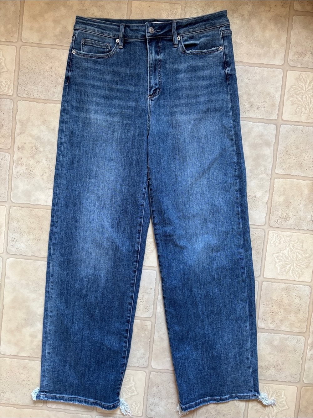 MICA Los Angeles Women’s High Rise Straight Leg Jeans Size 31 Stretch